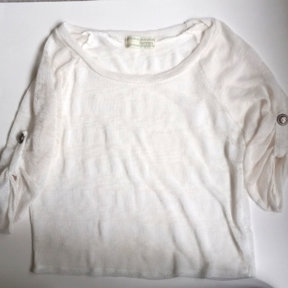 WHITE SEE THROUGH TOP